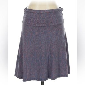 Toad&Co Blue and Brown Patterned Skirt